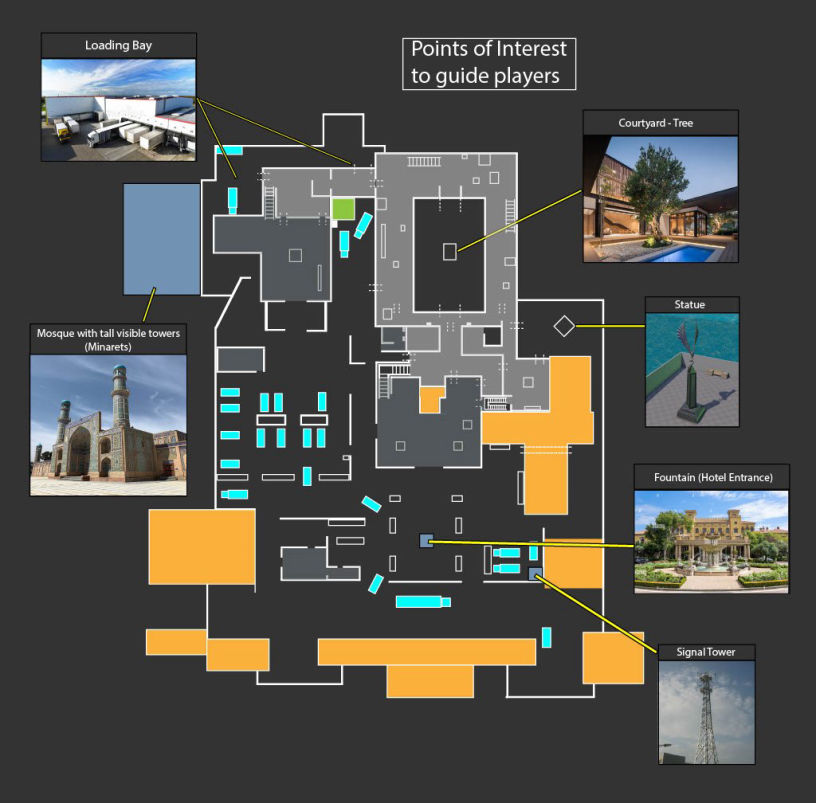 Overhead Map with references